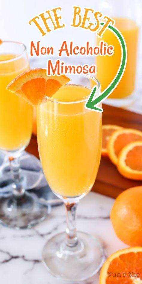 Breakfast Punch, Non Alcoholic Mimosa, Mimosa Drink, Brunch Punch, Best Non Alcoholic Drinks, Virgin Drinks, Wealthy Life, Mimosa Recipe, Delicious Smoothies