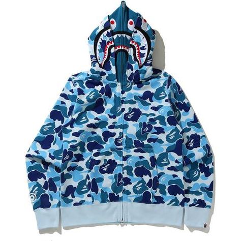 Shark Jaw Camo Hoodie, Blue Bape Hoodie Outfit, Black Bape Hoodie, Bape Zip Up Hoodie, Bape Bag, Blue Bape Hoodie, Bape Sweater, Bape Shark Hoodie, God Energy