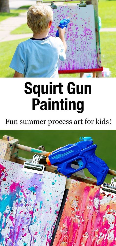 Outdoor Kids Crafts Summer, Outside Painting For Kids, Summertime Kids Activities, Summer Time Kids Activities, Summer Time Fun For Kids, Crafts For Summer For Kids, Dollar Store Summer Fun For Kids, Kids Summer Learning Activities, Fun Summer Projects For Kids