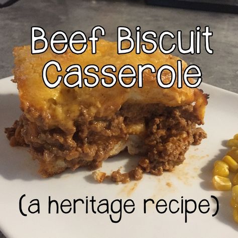 Canned Biscuit Casserole Recipes, Ground Beef Pot Pie With Biscuits, Hamburger Pot Pie With Biscuits, Beef Biscuit Casserole, Hamburger And Biscuits Recipes, Ground Beef Canned Biscuits, Beefed Up Biscuit Casserole, Ground Beef And Biscuit Casserole, Ground Beef Biscuit Casserole