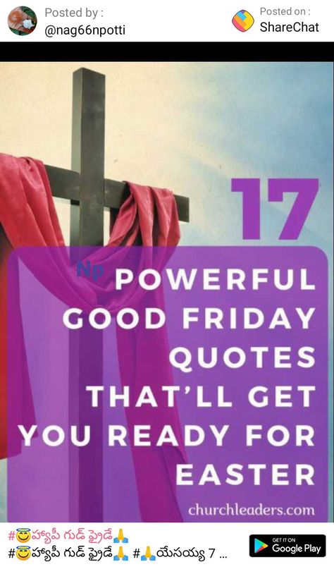 Good Friday Quotes Inspiration, Jesus Messages, Good Friday Message, Good Friday Crafts, Easter Friday, Easter Good, Good Friday Images, Holy Friday, Easter Devotions