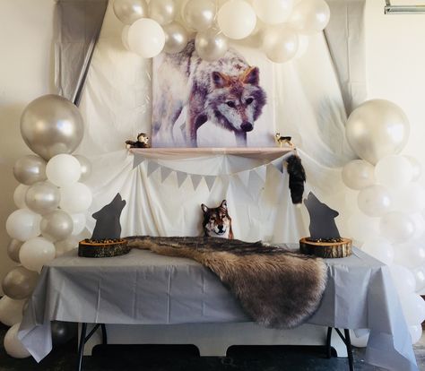 Wolf birthday party ideas Wolf Birthday Party Ideas, Wolf Themed Birthday Party, Wolf Birthday Party, Wolf Birthday, Birthday Party Ideas For Boys, Wolf Cake, 14th Birthday Party Ideas, Themed Birthday Party Ideas, Hunting Birthday