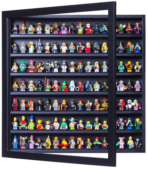 The ultimate minifigure display solution | Brickset: LEGO set guide and database Sensory Bedroom, Lego Display Ideas, Lego Hacks, Minifigure Display, Lego Minifigure Display, Lego Frame, Lego Plates, Lego Display, Display Frames