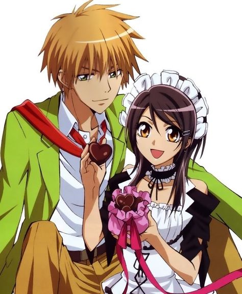 Kaichou Wa Maid Sama! - Misa and usui <3 Top 10 Romance Anime, Maid Sama Manga, Kaichō Wa Maid-sama!, Kaichou Wa Maid Sama, Maid Sama, Lone Wolf, Noragami, I Love Anime, Anime Kawaii