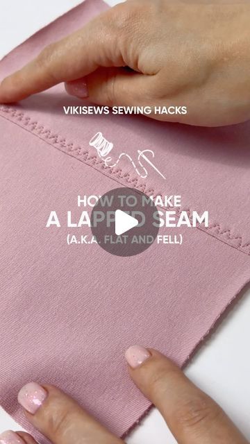 Lapped Seam, Sewing Knits, The Fold, Pdf Sewing Patterns, Sewing Hacks, The Edge, A K, Sewing Machine, Sewing Patterns