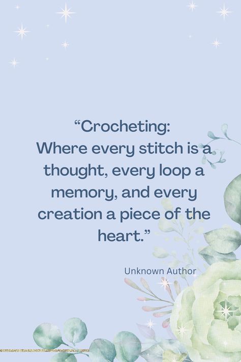 🌟 A thought to guide our day as we craft and create. Remember, each loop you make is a testament to your creativity and dedication. Keep an eye out for more inspiring crochet quotes coming your way, a little nudge to celebrate and share the beauty of this hobby. 🧵✨ #CrochetMotivation Crochetree Patterns and Yarns: www.crochetree.com #crochet #lovecrochet #crochetree #crochetdolls #crochetdollpattern #crochetpatterns #yarnaddicted #yarn #crochetlovers #crochetdollies #crochetdollclothes Crochet Poem, Crochet Quotes Creative, Crochet Quotes Creative Thoughts, Crochet Sayings, Crochet Memes Hilarious, Crochet Quotes, Amigurumi Yarn, Yarn For Crochet, Crochet Quote