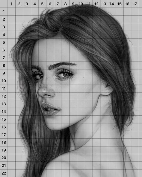 Pencil Shading Portrait, Grid Sketch, Natural Drawing, Drawing Grid, Face Art Drawing, Marvel Art Drawings, Pencil Portrait Drawing, Abstract Art Images, Realistic Pencil Drawings