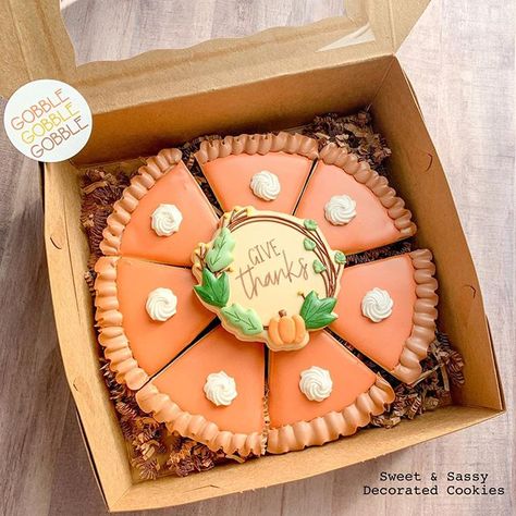 Diane Marston (@cookiecamelot) • Instagram photos and videos Fall Cookie Platter, Thanksgiving Platter, Pie Decoration, Cream Of Tarter, Cookie Platter, One Smart Cookie, Thanksgiving Pies, Thanksgiving Treats, Sweet Bakery