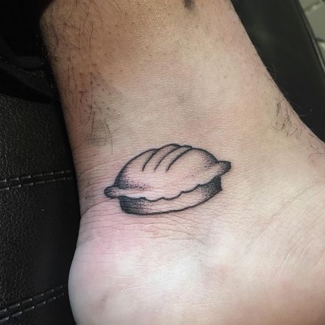 Pie Tattoo Simple, Matchy Tattoos, Pie Tattoo, Food Tattoos, Couples Tattoos, Pie Slice, Dot Work Tattoo, Mom Tattoos, Couple Tattoos