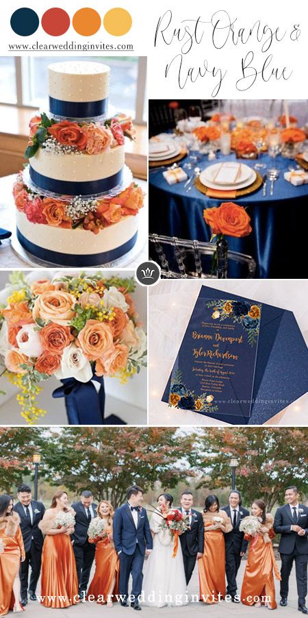 October Wedding Colors, Orange Wedding Themes, Orange Wedding Colors, October Flowers, Fall Wedding Color Schemes, Best Wedding Colors, Fall Wedding Color Palette, Burnt Orange Weddings, Wedding Themes Fall