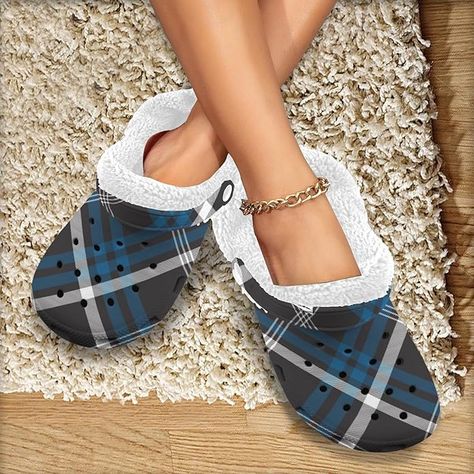 Amazon.com: Abundifind Sherpa Fleece Lined Clogs: Plaid Collection : Clothing, Shoes & Jewelry Sherpa Fleece, Shoes Jewelry, Clogs, Shoe Jewelry, Plaid, For Free, Free Shipping, Clothes