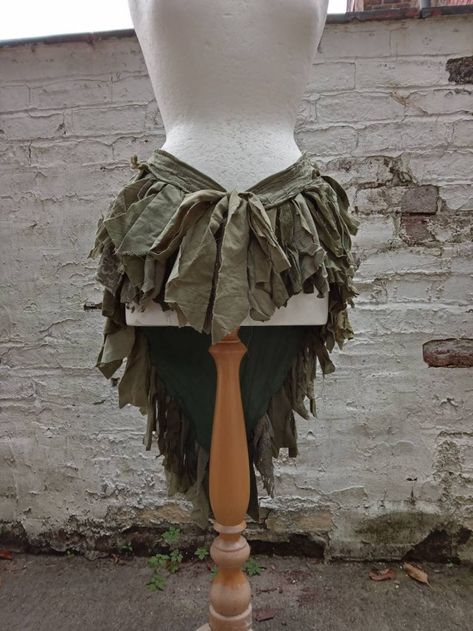 Forest Costume, Tattered Clothes, Tattered Skirt, Repurposed Fashion, Fairy Gown, Layered Gown, Pastel Skirt, Contemporary Dance Costumes, Hippie Designs