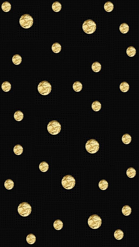 negro + dorado = genial Gold Polka Dot Wallpaper, Gold Polka Dots Wall, Gold And Black Wallpaper, Polka Dot Wallpaper, Black And White Wallpaper Iphone, Gold Wallpaper Phone, Dot Wallpaper, Gold Wallpaper Iphone, Gold Wallpaper Background