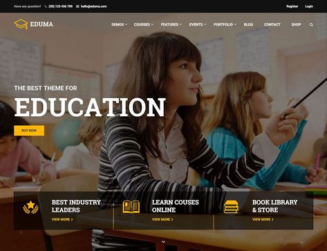 College Website, Learning Template, Teacher Photo, School Website, Education Organization, Learning Management System, Woocommerce Themes, Education Kindergarten, Math Videos