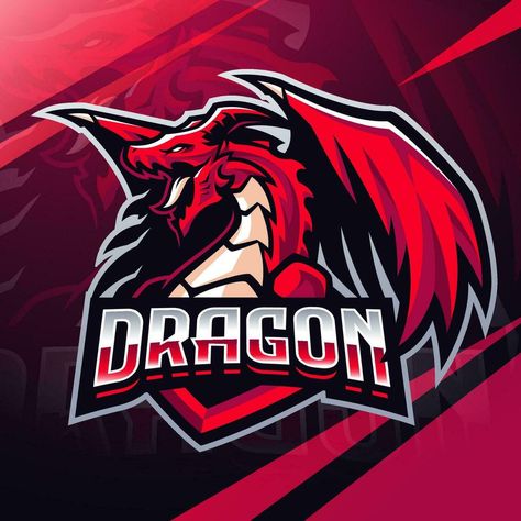 Dragon esport mascot logo design Jersey Volleyball, Watermark Ideas, Dragon Ideas, Mascot Logo Design, Logo Game, Esports Logo, Game Logo Design, Mascot Logo, Game Logo