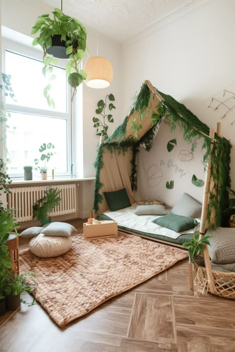 Reading Platform Nook, Reading Cubby Cozy Nook, Reading Corner For Two, Quiet Reading Corner, Jungle Reading Corner, Childs Reading Corner, Preschool Quiet Area Ideas Cozy Corner, Diy Kids Reading Nook, Reggio Reading Area