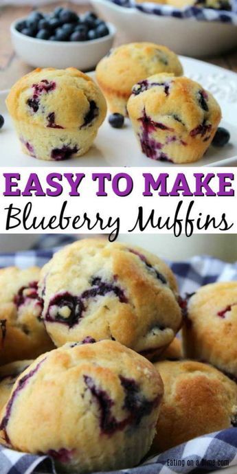 Easy Homemade Blueberry Muffins, Homemade Blueberry Muffin Recipe, Lemon Blueberry Muffins Recipe, Resep Muffin, Homemade Blueberry Muffins, Blueberry Muffin Recipe, Easy Blueberry Muffins, Best Blueberry Muffins, Fun Breakfast