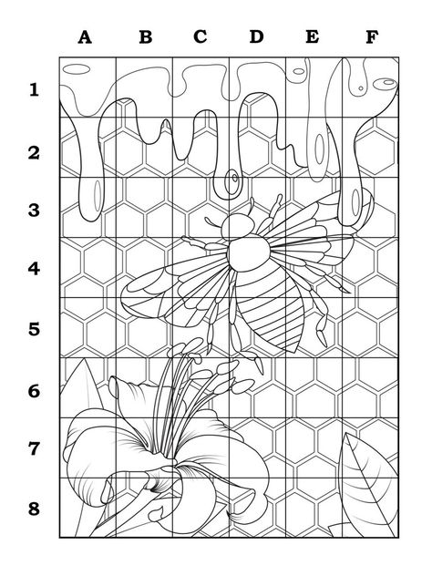 Collaborative Bees and Honey Coloring Poster. Enlarged Printable Templates - Etsy Canada Collaborative Art Printable, Collaborative Coloring Mural Printable, Bees And Honey, Collaborative Art Projects, Art Classroom Decor, Art Worksheets, Animal Science, Collaborative Art, Printable Templates