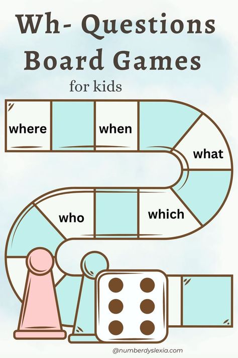 Here is we explore the some cool wh-questions board games that are fun, challenging, exciting, and knowledgeable. the perfect board game for your kid, and help them develop wh-question skills. promote learning and interpersonal skills in children.#boardgames #learning #whquestions #kidsgames #whquestionslearning. You can also download the PDF version the link is given below as: Wh Questions Games, English Poems For Kids, School Speech Therapy, Question Game, Wh Questions, Expressive Language, Numbers For Kids, Board Games For Kids, Interpersonal Skills