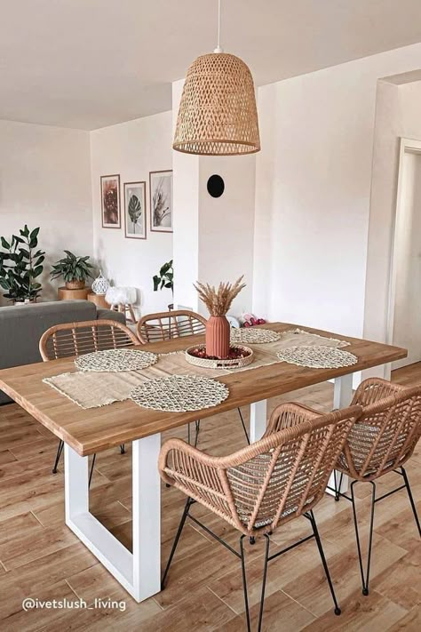 Boho Dining Room, Dinning Room Design, Boho Living Room Decor, Ideas Casa, Decor Home Living Room, Interior Deco, Boho Living Room, Dining Room Design, Home Decor Tips