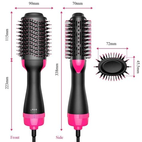 3 in 1 Hair Straightener Comb Hot Air Brush Electric Hair Dryer Blower Straightening Curling Hairdryer Brush Hair Roller Styling 👉🏻Product Description⬇️ Specifications: Product Categories: Edging Machine, Straightening Machine 💯 Coating material: ceramics 👉🏻Size: 13.2 x 3.0 inches ✅ 👉🏻Power cord length: 2m, 360 degree rotation 👉🏻Net weight: 0.68KG Power/voltage: rated power 1000W, voltage 110V in the United States, 220V in Europe, Britain and Australia.✅ Three-temperature heating: low, med... Hairdryer Brush, Hair Straightener Comb, Hair Roller, Hot Air Brush, Electric Brush, Brush Hair, Electric Hair, Air Brush, Hair Rollers