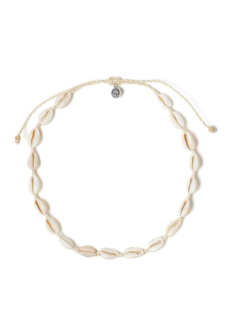 Step into Surf Tradition with the 'Outer Banks Cowrie Choker' Catch the wave of classic surf culture with our 'Outer Banks Cowrie Choker.' This timeless necklace is handcrafted with real cowrie shells, traditionally believed to bring good luck and protect the spirit of its wearer. Woven together with string like a line up of surfers waiting for the next wave. This choker embodies the laid-back elegance and adventurous spirit of seaside living. Inspired by the historic surf culture of the Outer B Outer Banks Necklace, Cowrie Choker, Obx Clothes, Obx Aesthetic, Obx Dr, Timeless Necklace, Bring Good Luck, Seaside Living, Surf Culture