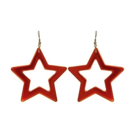 Png Clothes, Star Earring, Earrings Star, Red Accessories, Mia 3, Funky Jewelry, Love Stars, Star Jewelry, Gull