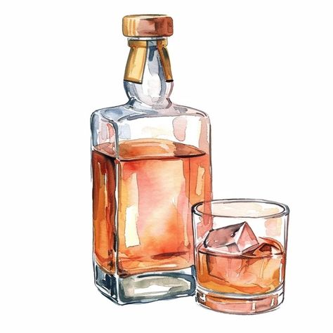 free download pink clipart of St.Patrick – BUJO ART Watercolor Whiskey, Cocktails Clipart, Bottle Drawing, Whiskey Decanter Set, Whisky Bottle, Beauty Art Drawings, Decanter Set, Brother Scan And Cut, Digital Graphics