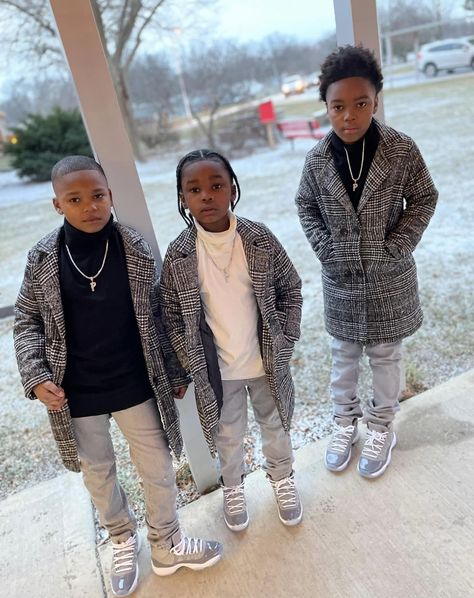 Toddler Outfits Black Kids, Black Toddler Boy Outfits, Little Black Boy Outfits, Little Boy Outfits Black Boys, Toddler Boy Outfits Black Boys, Baby Boy Drip, Boys Outfit Ideas, Boy Fashion Outfits, Boys Dressy Outfits