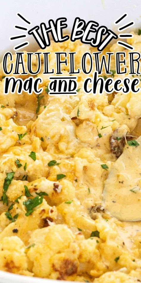 Easy Cauliflower Recipes, Cauliflower Side Dish, Mac And Cheese Healthy, Low Carb Holiday Recipes, Keto Mac And Cheese, Keto Sides, Easy Cheese Recipes, Cauliflower Mac And Cheese, Easy Cauliflower