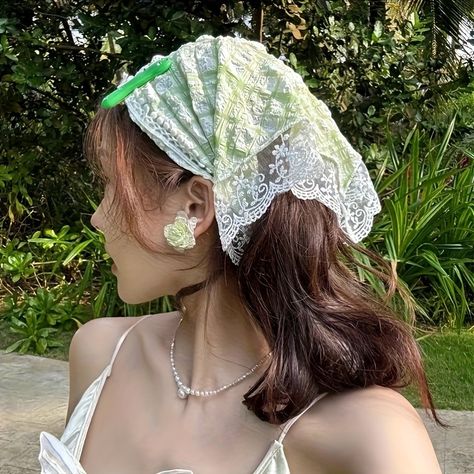 Faster shipping. Better service Scarf French Style, Triangle Hair, Turban Cap, 여름 스타일, Hair Accessories Collection, Bohemian Hairstyles, Style Hip Hop, Summer Lace, Hair Scarf