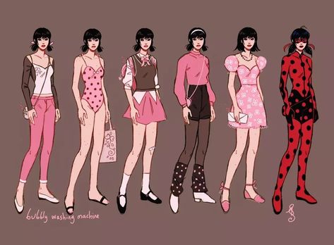 finley jean bean (@bubbly_washing_machine) • Instagram photos and videos Marinette Dupain Cheng Fanart Outfit, Marinette Inspired Outfit, Marinette Redesign, Marinette Outfit, Mlb Redesign, Ladybug Characters, Types Of Dresses Styles, Miraculous Spoilers, Marinette Fanart