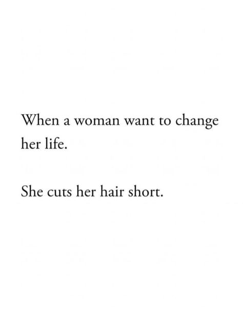 When A Woman Cuts Her Hair Quote, Haïr Cut Caption, Cut Hair Short Quotes, Short Hair Esthetics, Short Hair Quotes Instagram, Short Hair Captions, Short Hair Captions Instagram, Short Hair Quotes, Hair Captions