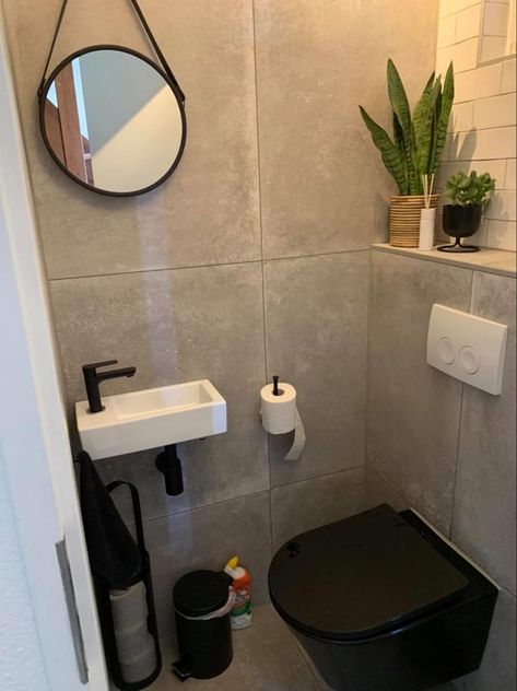 small downstairs bathroom ideas Small Downstairs Bathroom, Downstairs Bathroom Ideas, Mini Bathroom Ideas, Small Toilet Design, Ideas Baños, Toilet Room Decor, Small Toilet Room, Small Bathroom Sinks, Small Bathroom Renovations