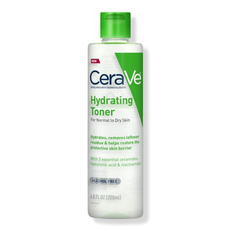 Best Drugstore Toner, Best Toner For Acne, Toner For Sensitive Skin, Cerave Skincare, Sensitive Acne Prone Skin, Acne Toner, Best Toner, Alcohol Free Toner, Hydrating Toner