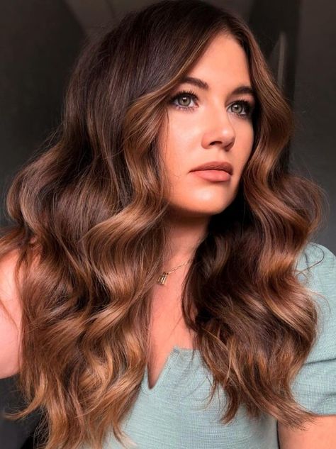 Chocolate Brown with Salted Caramel Face Framing Dark Caramel Hair Color, Pelo Color Caramelo, Caramel Hair Color Ideas, Dark Caramel Hair, Caramel Hair Color, Caramel Brown Hair, The Right Hairstyles, Cinnamon Hair, Latest Hair Color