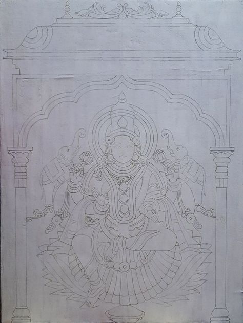 Mysore Painting, Indian Traditional Paintings, Mural Art Design, Ancient Drawings, Ganesh Art Paintings, Fabric Painting Techniques, Boho Art Drawings, Kerala Mural Painting, Dance Paintings