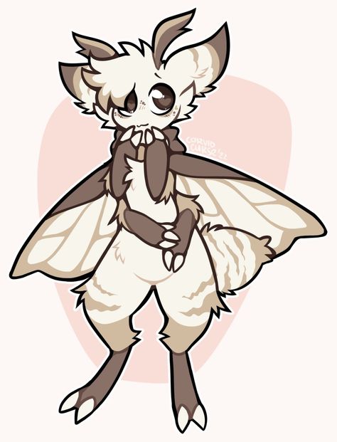 Moth Vtuber, Cute Moth Drawing, Moth Type, Moth Fursona, Moth Drawings, Moth People, Bee Oc, Moth Anthro, Anthro Moth