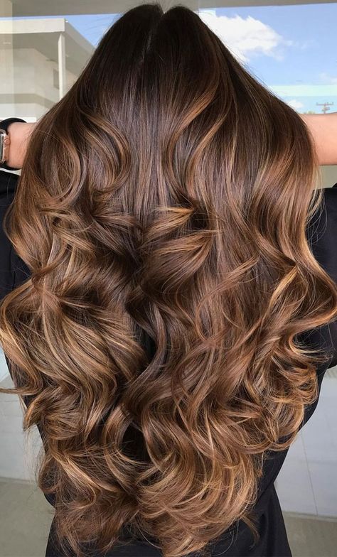 Light Brown Hair Styles, Cabello Color Chocolate, Brown Hair Styles, Balyage Long Hair, Honey Brown Hair Color, Balayage Hair Caramel, Rambut Brunette, Honey Brown Hair, Brown Hair Looks