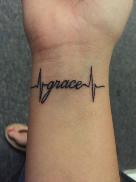 Grace.. Grace Name Tattoo, Grace Quote Tattoo Ideas, Saving Grace Tattoo, Grace Tattoo Ideas, Amazing Grace Tattoo For Women, Grace Cursive Tattoo, Grace In Cursive, Grace Tattoo, Grace Name