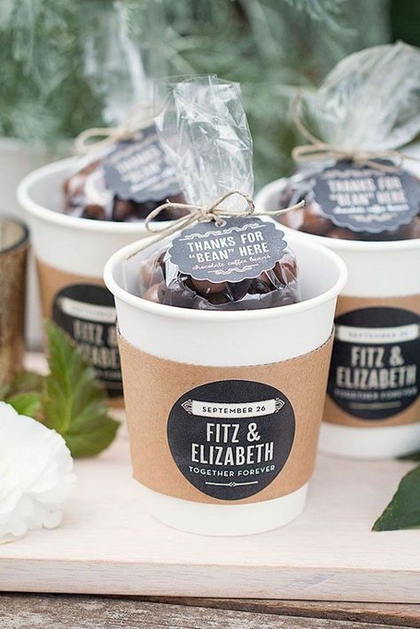 Chocolate Coffee Beans, Coffee Wedding Favors, Toples Kaca, Trendy Wedding Favors, Tea Wedding Favors, Winter Wedding Favors, Winter Bridal Showers, Wedding Favors And Gifts, Chocolate Wedding Favors