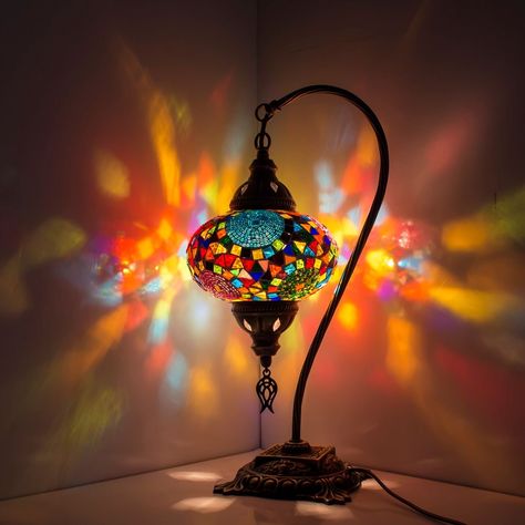 Add a touch of exotic allure to your space with our Turkish Mosaic Lamps. Handcrafted with intricate mosaic patterns, each lamp is a masterpiece of artistry and craftsmanship. Moroccan Table Lamp, Handmade Desks, Turkish Lamp, Moroccan Table, Turkish Mosaic Lamp, Lamp Large, Turkish Mosaic, Style Marocain, Tiffany Lamp