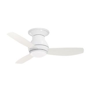 <strong>Emerson Fans</strong> 44" Curva Sky 3 Blade Ceiling Fan with Remote Ceiling Fan Makeover, Sky Ceiling, Hugger Ceiling Fan, 3 Blade Ceiling Fan, Ceiling Fan Blades, White Ceiling Fan, Best Ceiling Fans, White Appliances, Outdoor Hanging Lanterns