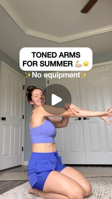 Arm Work Out At Home Without Weights, No Equipment Workout Arms, No Weight Arm Workout, Arm Exercises No Equipment, Arm Workout No Weights, Arms Workout No Equipment, No Equipment Arm Workout, Arm Workout Women No Equipment, Toned Arms Workout