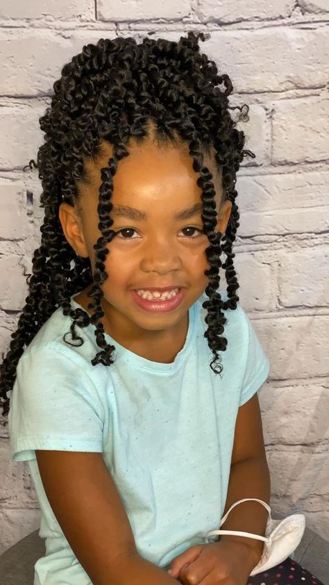 Kiddie Crochet Hairstyles, Kids Crotchet Hairstyles Black, Crochet For Kids Hairstyles, Crochet Kids Hairstyles, Curly Braids For Kids, Girls Crochet Hairstyles, Kid Crochet Hairstyles, Crochet Styles For Kids, Toddler Crochet Hairstyles