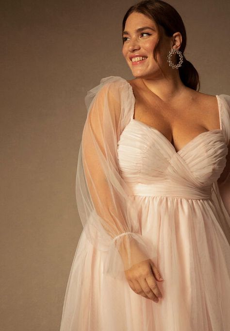 Bridal by ELOQUII Off The Shoulder Empire Mini Dress Off The Shoulder Wedding Dress Plus Size, Eloquii Bridal, Plus Size Reception Dress, Elopement Dress Plus Size, Plus Size Elopement Dress, Courthouse Wedding Dress Short, Boho Elopement Dress, Plus Size Brides, White Bridal Shower