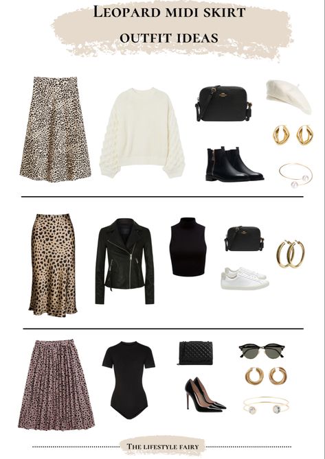 White Leopard Skirt Outfit, Cheetah Pleated Skirt Outfit, Leopard Midi Skirt Outfit Fall, Pleated Leopard Skirt Outfit, Leopard Print Skirt Outfit Fall, How To Style A Leopard Print Skirt, Leopard Skirt Winter Outfit, Leaped Print Skirt Outfit, How To Style A Leopard Skirt