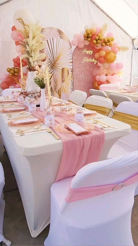 Boho Glam Birthday, Blush Baby Shower Decor, Glam Birthday Party, Boho Themed Party, Glam Birthday, Easy Girl, Crafts For Kids Easy, Moms 50th Birthday, Pink Party Decorations