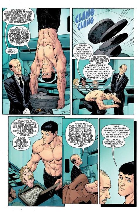 Batman Alfred, Batman Training, Bruce Wayne Batman, Alfred Pennyworth, Batman Quotes, Scott Snyder, Univers Dc, Batman Comic Art, Batman Universe