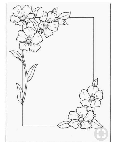 Drawing Borders, Beautiful Pencil Drawings, Colorful Borders Design, Pola Bordir, Page Decoration, Colorful Borders, Page Borders Design, Haiwan Lucu, Flower Drawing Design